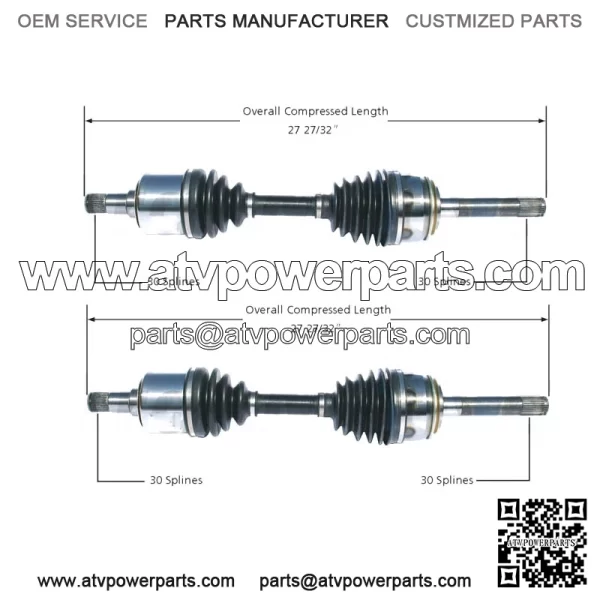 Pair Set 2 Front CV Axle Shafts For Lexus LX470 Toyota Land Cruiser 4WD (For: Toyota)