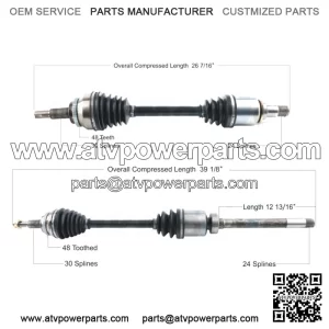 Pair Set of 2 Front AAR CV Axle Shafts For Lexus RX350 Toyota 3.5l AWD (For: Toyota)