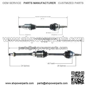 Pair Set of 2 Front CV Axle Shafts For Toyota RAV4 FWD 2001-05 with ABS (For: Toyota)