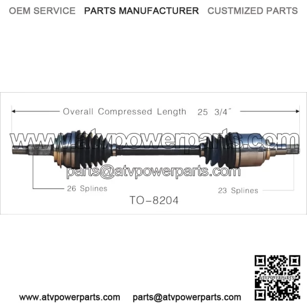 Fits Toyota Yaris 2006 2007 2008 2009 2X Front CV Axle Joint Shaft (For: Toyota) - Image 3