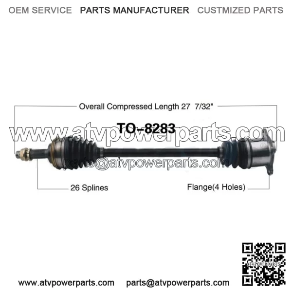 TO-8283 CV Axle Shaft (For: Toyota)