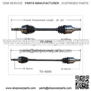 2X Front Left Front Right CV Axle Shaft For Yaris 2006~2017 Toyota (For: Toyota)