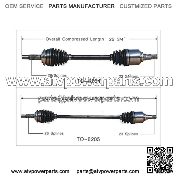 2X Front Left Front Right CV Axle Shaft For Yaris 2006~2017 Toyota (For: Toyota)