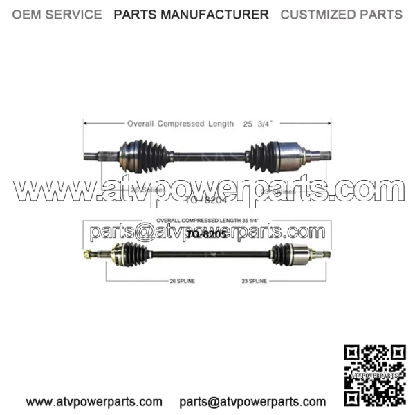 CV Axle Shaft Front Left Front Right Set Of 2 For Toyota 2006-2017 (For: Toyota)