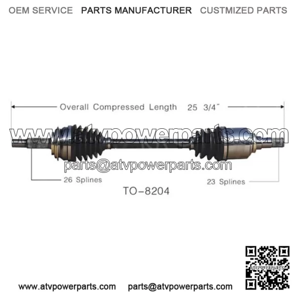 CV Axle Shaft Front Left Front Right Set Of 2 For Toyota 2006-2017 (For: Toyota) - Image 4
