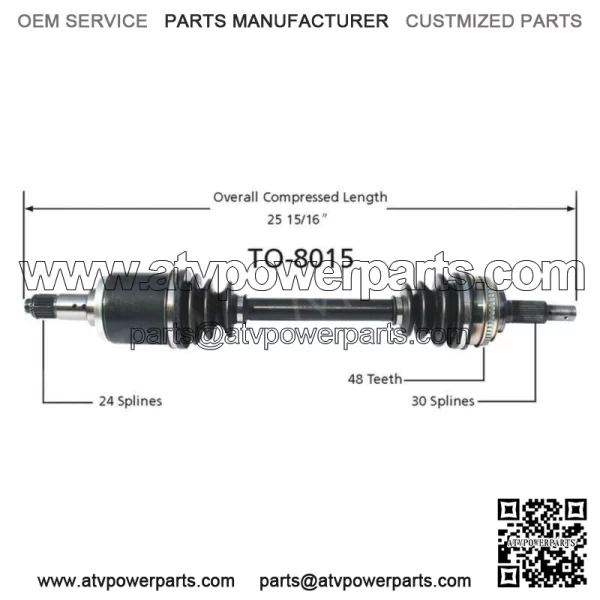8F1DDF - CV Axle Shaft, Front Driver Side Fits 1997-2001 Toyota Avalon (For: Toyota) - Image 2