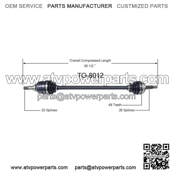 1990-2002Toyota/Chevrolet/Geo CV Drive Axle Shaft TO-8012 (For: Toyota)