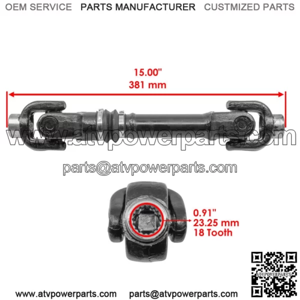 Rear Propeller Drive Shaft for Can-Am Outlander 800 R 4X4 Dps Xt Xtp 2012-2015 - Image 2