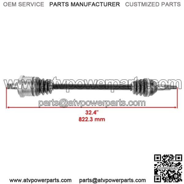 Rear Right And Left CV Joint Axles for Can-Am Maverick Max 1000R 4X4 2014 2015 - Image 2