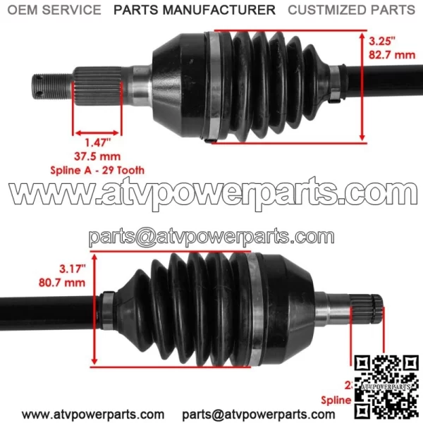 705402099 Front CV Axles For Can Am Maverick X3 Max Turbo R 2018 2020 Left/Right - Image 5