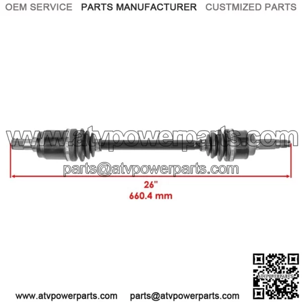 Rear Left CV Joint Axle fits Honda MUV700 Big Red 700 4X4 2009 2010 2011 - 2013 - Image 2