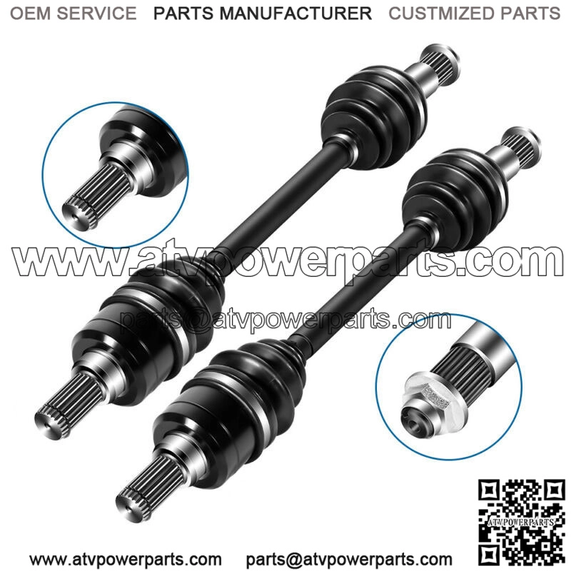 Pair Rear CV Axle Drive Shaft For 09-14 Yamaha Grizzly 550 07-13 Grizzly 700 (For: Yamaha)