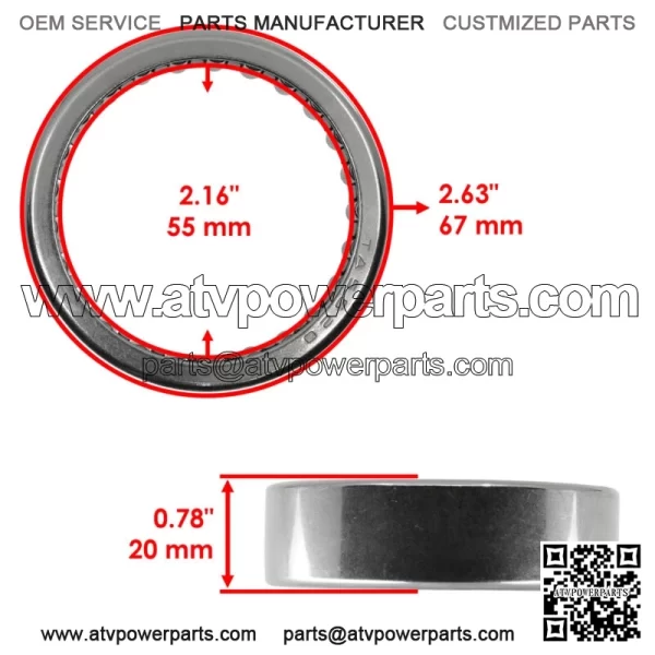 Rear Differential Bearing Seal Kit for Yamaha Rhino 700 YXR700F 4X4 FI 2008-2013 (For: 2006 Yamaha Rhino 660) - Image 2