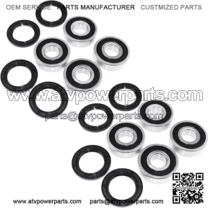 Yamaha Rhino 660 YXR660 Front & Rear Wheel Bearings Seals Kit and Gasket 04-007