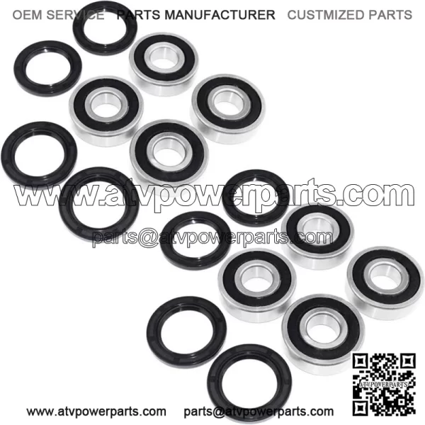 Yamaha Rhino 660 YXR660 Front & Rear Wheel Bearings Seals Kit and Gasket 04-007