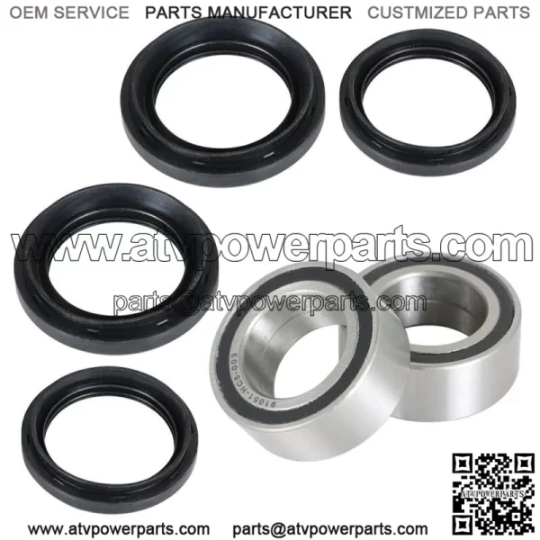 Both Front Wheel Bearing Seal Kits for 1988-2000 Honda TRX300FW Fourtrax 4x4 ATV