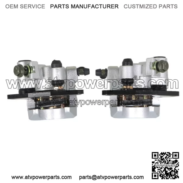 Front Brake Calipers +Brake Rotors For 2007-2012 Yamaha Grizzly 350 YFM350G NEW - Image 5