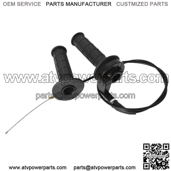 7/8" Handlebar Grip Throttle Cable Clutch Brake Lever For Honda Baja Doodlebug - Image 4