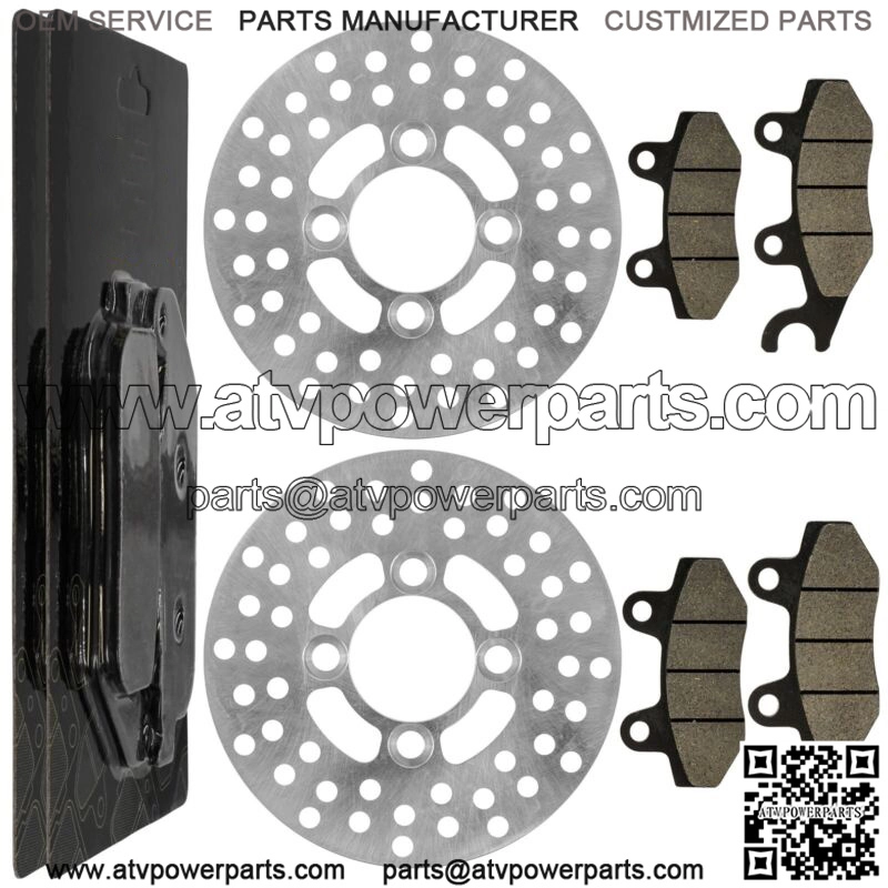 2 Front Brake Disc Rotor Pad for Yamaha Raptor 700 YFM700R YFM700 R 2006-2012 (For: Yamaha Raptor 700)