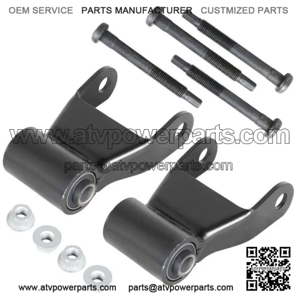 PAIR OF 3" REAR LEAF SPRING SHACKLE FOR 1994-02 DODGE RAM 2500 3500 722-022 - Image 3