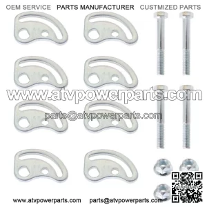 Pair Front Upper Control Arm Alignment Camber Bolt Kit LH Driver or RH Passenger