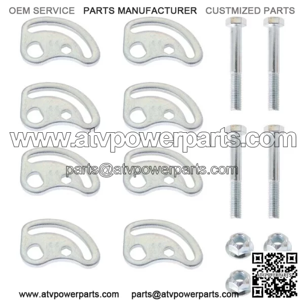 Pair Front Upper Control Arm Alignment Camber Bolt Kit LH Driver or RH Passenger