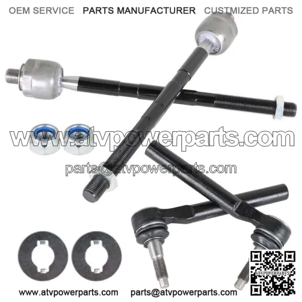 Front Inner Outer Tie Rod End Driver Passenger For 2006-2010 Hummer H3 H3T 4pc