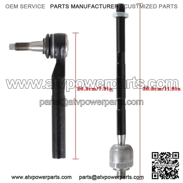 Front Inner Outer Tie Rod End Driver Passenger For 2006-2010 Hummer H3 H3T 4pc - Image 4