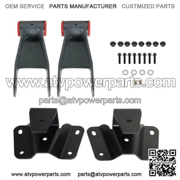 For 1973-1996 Ford F150 F100 4" Drop Leveling Lowering Shackles Hangers - Image 3
