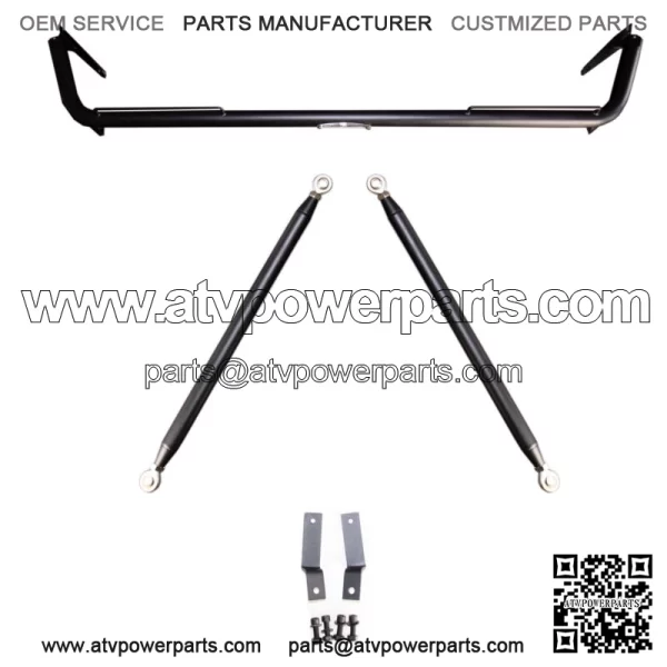 Stainless Steel Harness Bar for 2011-2014 DODGE CHARGER Black Finish