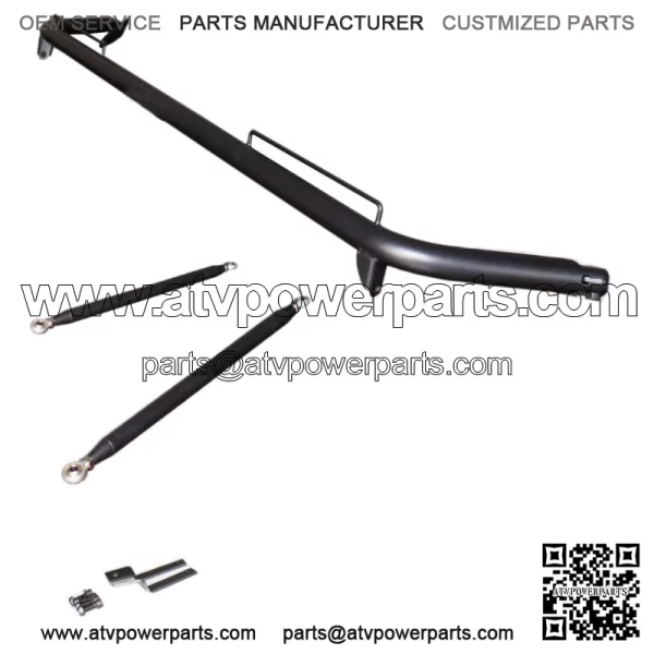 Stainless Steel Harness Bar for 2011-2014 DODGE CHARGER Black Finish - Image 2
