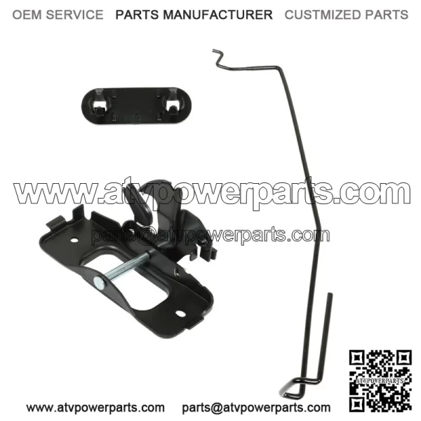 Hood Latch & Catch Striker & Rod & Safety Catch Kit For Dodge Ram 1500