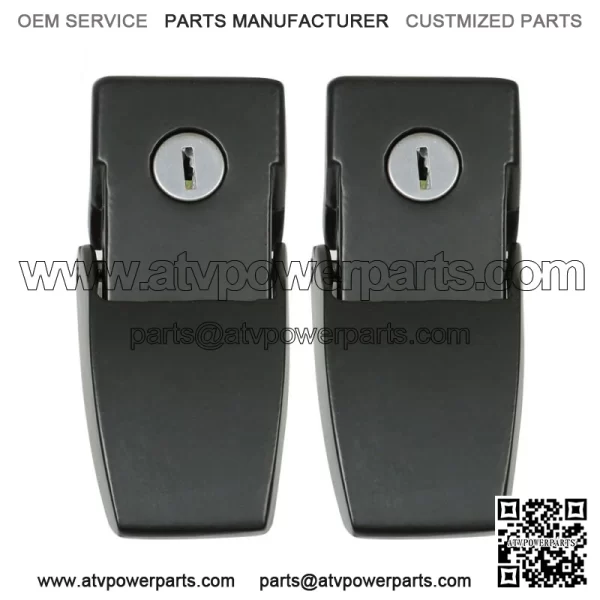 Hood Lock Catch Latches Kit for 2007-2023 Jeep Wrangler JK JKU JL JLU JT - Image 2