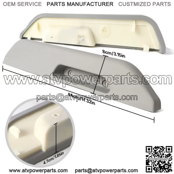 Front Left Right Gray Door Armrest Pads For 1990-1994 Chevrolet GMC C/K Series - Image 3