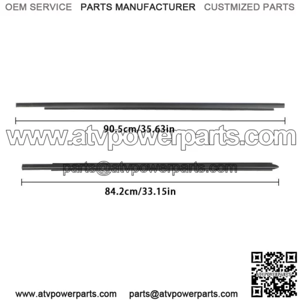 Outer Window Weatherstrip Belt For 2009 2020 2021 Ram 1500 2500 3500 4500 5500 - Image 3