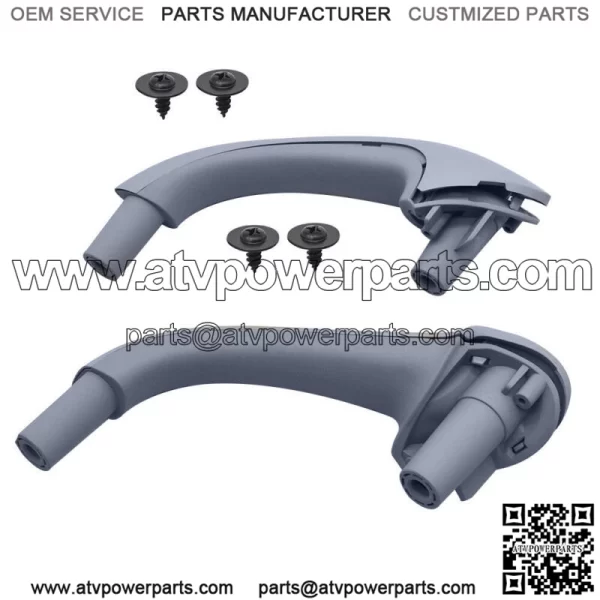 Front Left+Right Interior Door Handles For Mercedes Benz W203 C-Class 03-07 Gray - Image 4