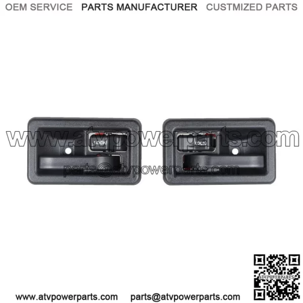 Pair Left+Right Side Interior Door Handles For 1987-2004 Jeep Wrangler YJ TJ - Image 3