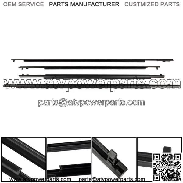 Outer Window Weatherstrip Molding Trim Seal Belt For Toyota Prius 2010 11 12-15 - Image 3
