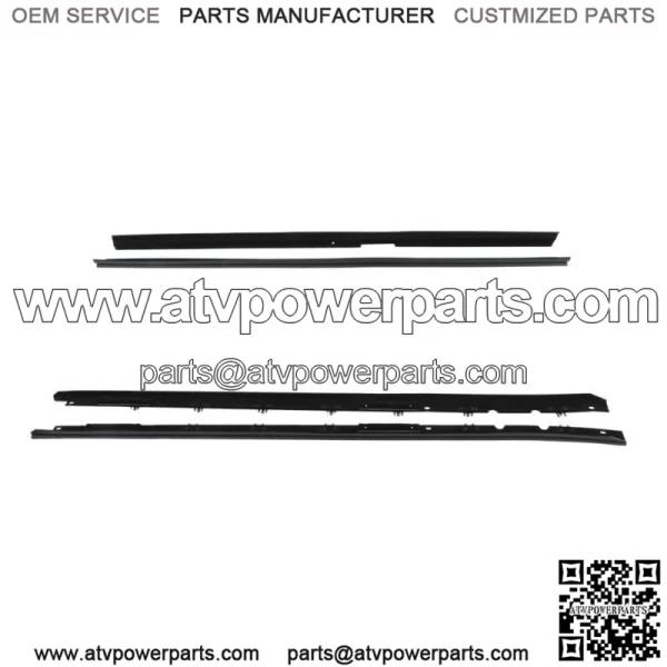 Window Sweep Weatherstrip Felt Seal Kit For 1984-1989 Chevrolet Corvette - Image 5