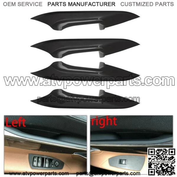Interior Door Pull Handle Carrier Trim Cover Kit Fit For BMW 730 740 750 760 F02