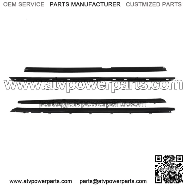 Window Sweep Weatherstrip Felt Seal Kit Set Of 4 For 1990-96 Chevy Corvette - Image 2