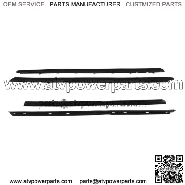 Window Sweep Weatherstrip Felt Seal Kit Set Of 4 For 1990-96 Chevy Corvette - Image 4