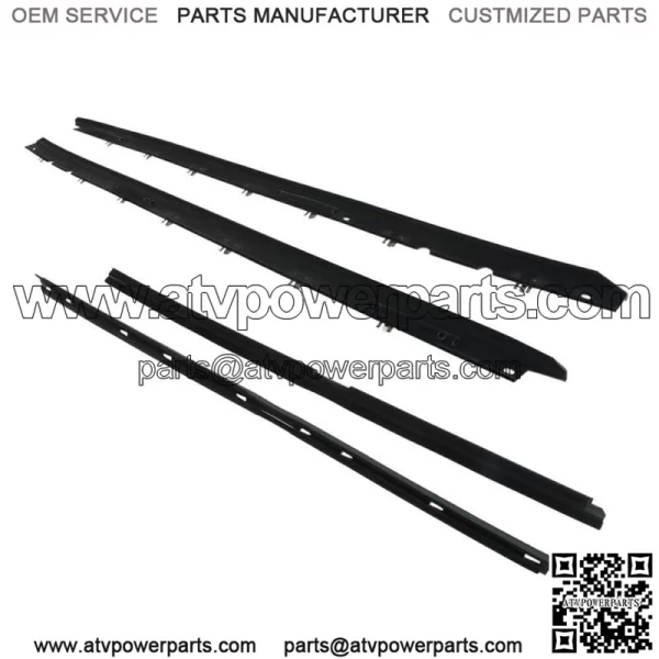 Window Sweep Weatherstrip Felt Seal Kit Set Of 4 For 1990-96 Chevy Corvette - Image 5