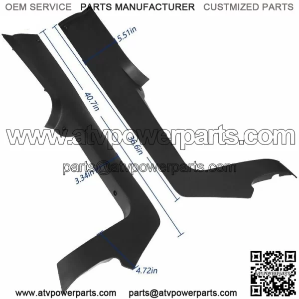 Floormat Retainer Side Panel Set, for Club Car 2004-2021 Precedent Tempo Onward - Image 4