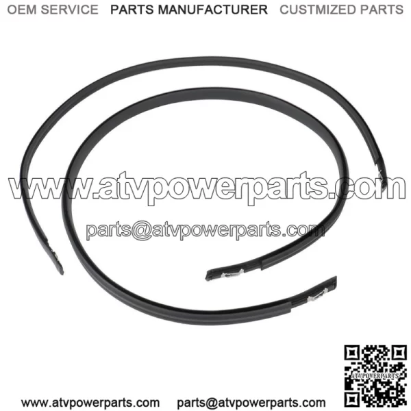 Roof Trim Molding Kit Fit For 2012-15 Honda Civic 2pcs 74316-TR0-A12 BLK - Image 2