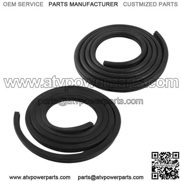 Rubber Door Weatherstrip Seals Pair Set For Chevy GMC Tahoe Suburban BLK - Image 2