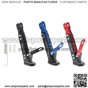 Motorcycle CNC Adjtable Kickstand Foot Side Parking Bracket Support Stand
