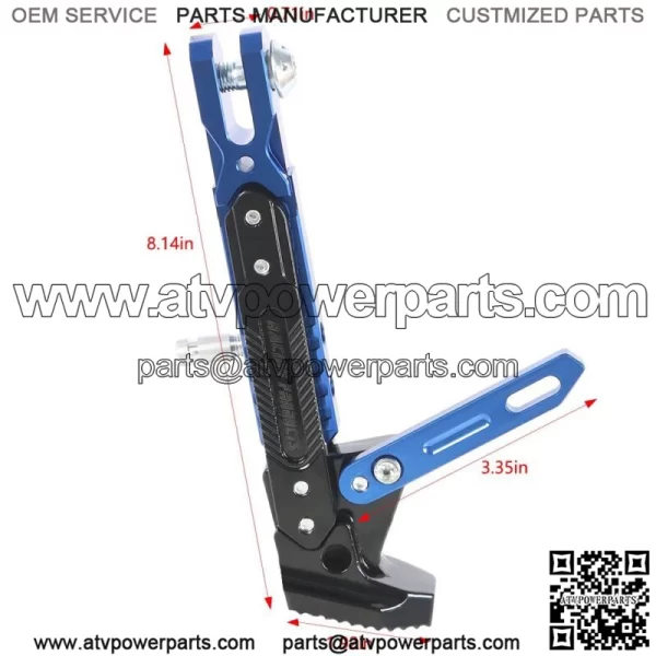 Motorcycle CNC Adjtable Kickstand Foot Side Parking Bracket Support Stand - Image 2