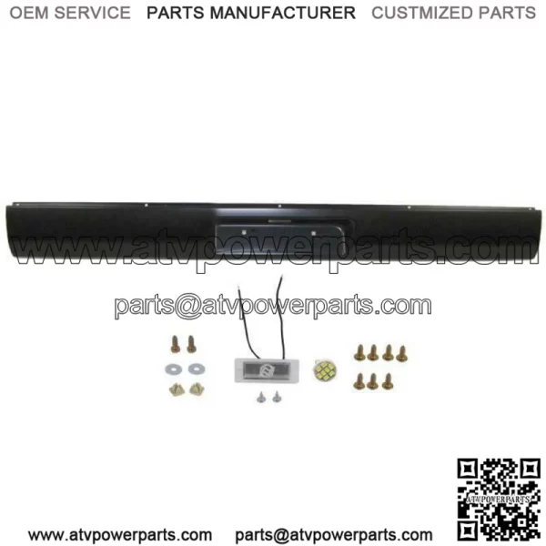 Rear Steel Roll Pan For 1995-2004 Tacoma Standard Bed W/ License Led Lamp Screws - Image 2