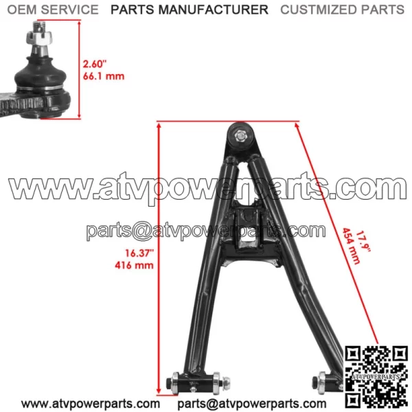 Front Lower Right A-Arm for Yamaha RAPTOR 700 / 700R YFM700R 2006-2023 - Image 2